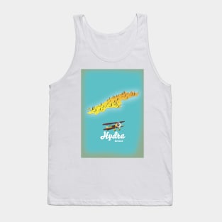 Hydra greece retro map Tank Top